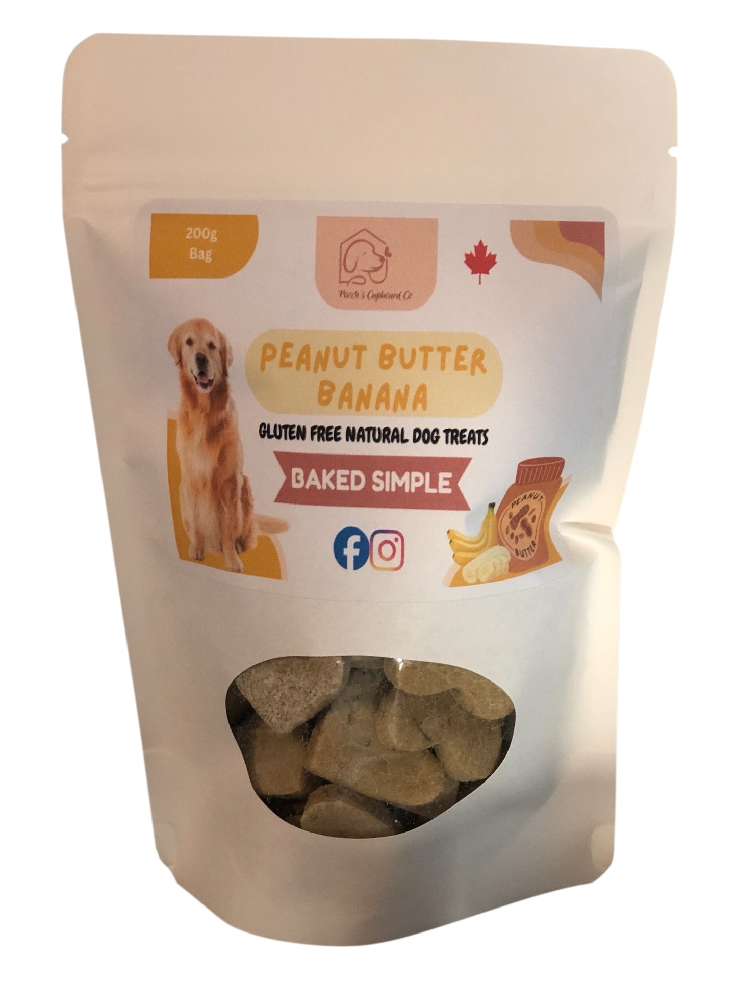Peanut Butter & Banana Dog Treats
