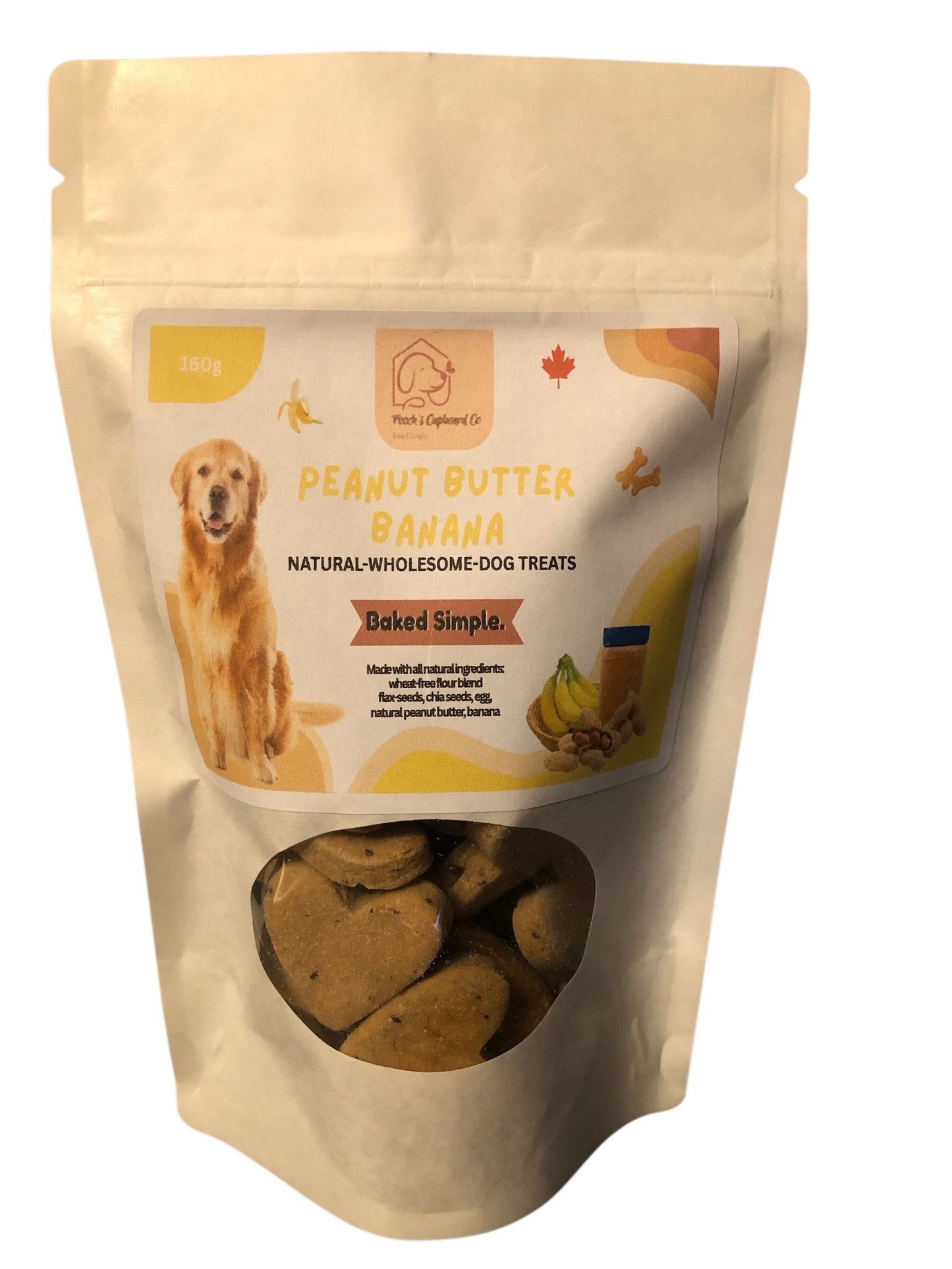 PB Banana & Chia Dog Treats
