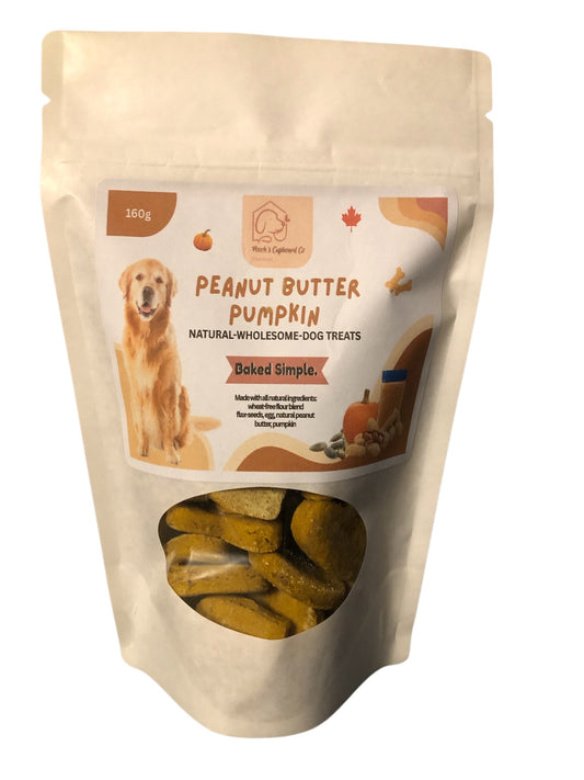 Pumpkin & Peanut Butter Dog Treats
